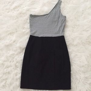 Express one shoulder mini dress